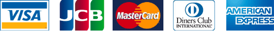 VISA,JCB,MasterCard,Diners,AMERICANEXPRESS
